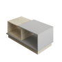 Hanah Home Mesa de Centro Consept Travertino y Gris